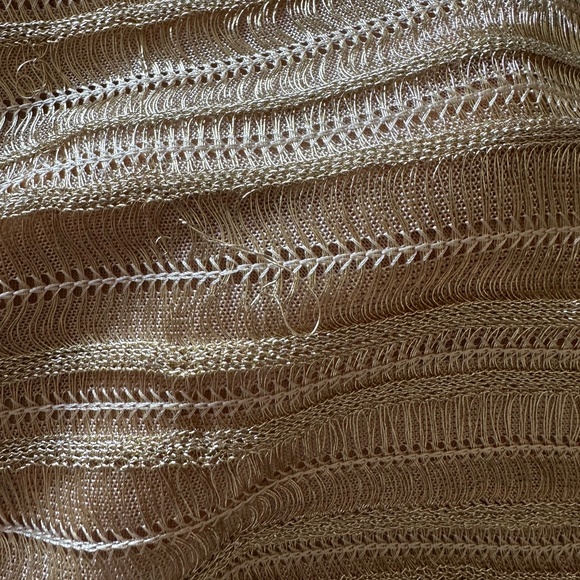 Hervé Leger Woven Metallic One-Shoulder Gown Size L - Picture 9 of 10